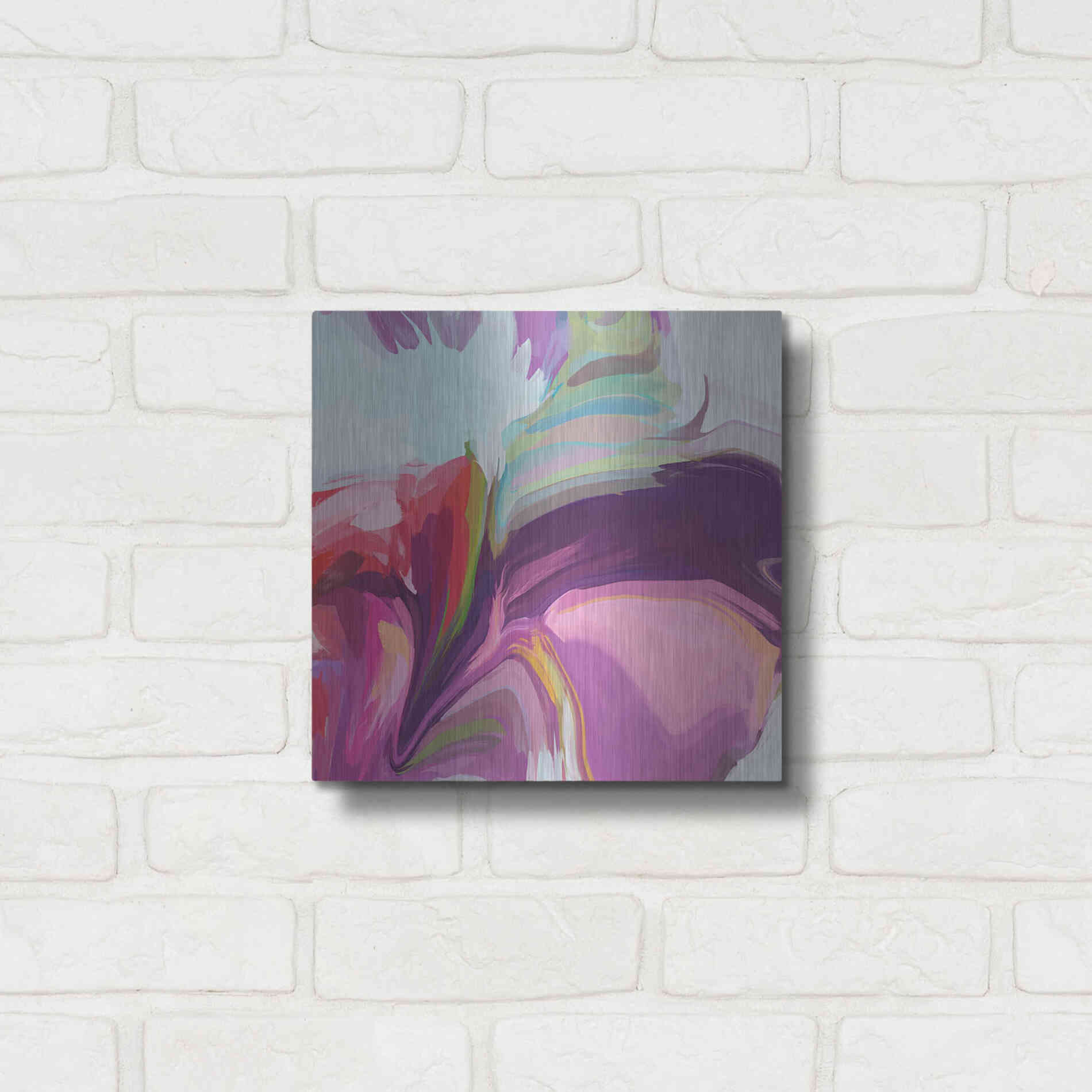 Luxe Metal Art 'Desert Mirage 23' by Irena Orlov, Metal Wall Art,12x12