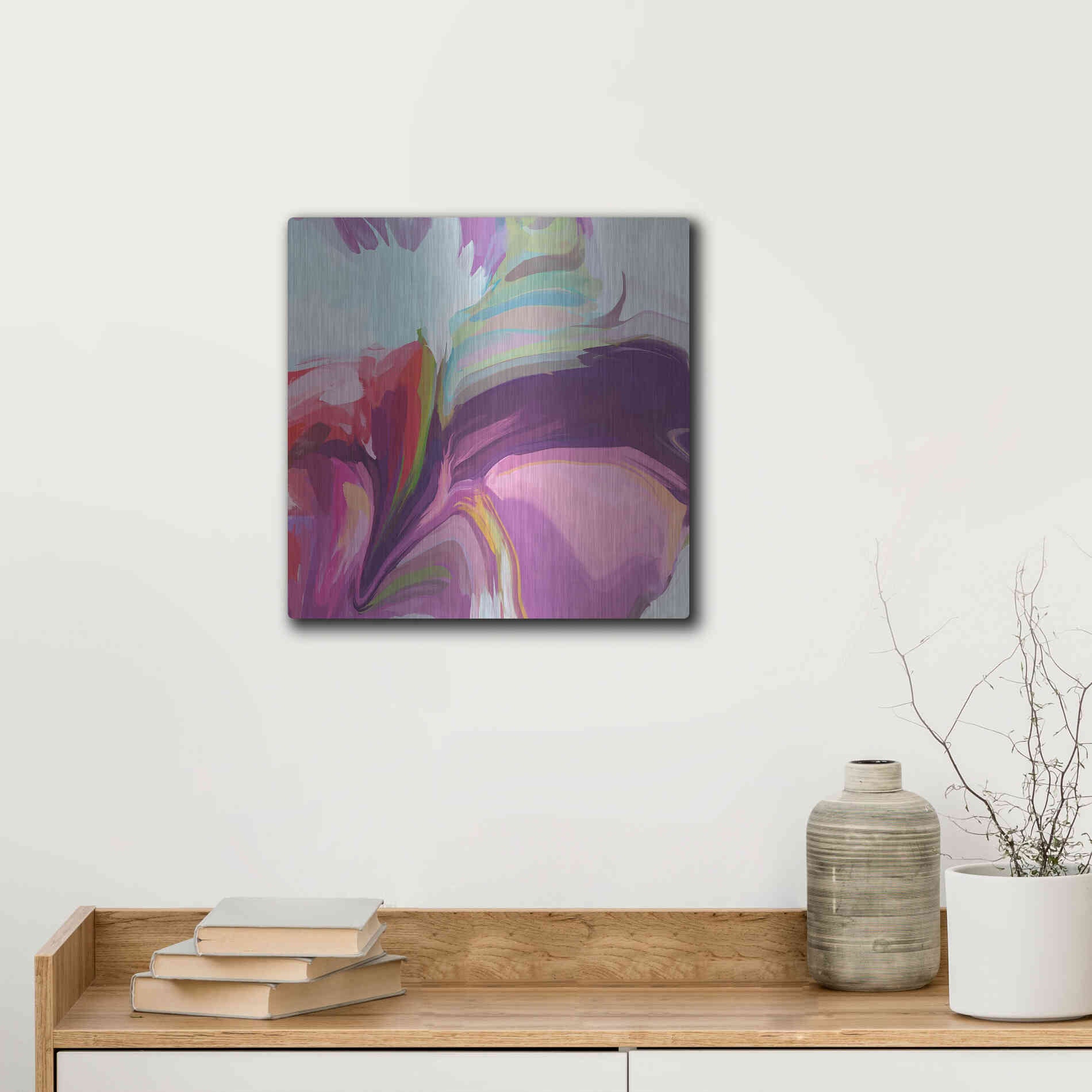 Luxe Metal Art 'Desert Mirage 23' by Irena Orlov, Metal Wall Art,12x12