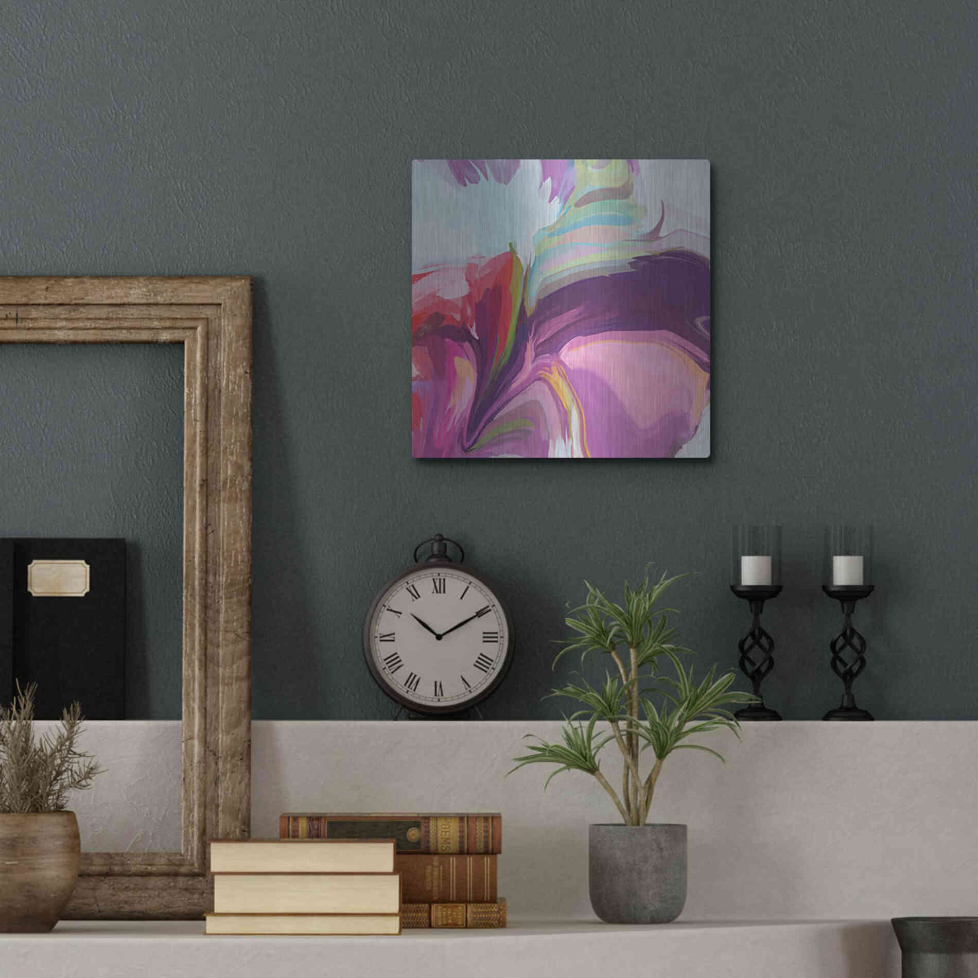 Luxe Metal Art 'Desert Mirage 23' by Irena Orlov, Metal Wall Art,12x12