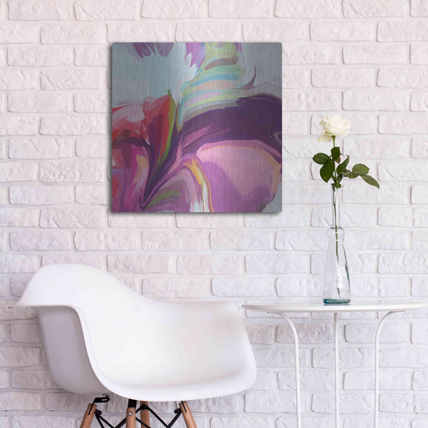 Luxe Metal Art 'Desert Mirage 23' by Irena Orlov, Metal Wall Art,24x24