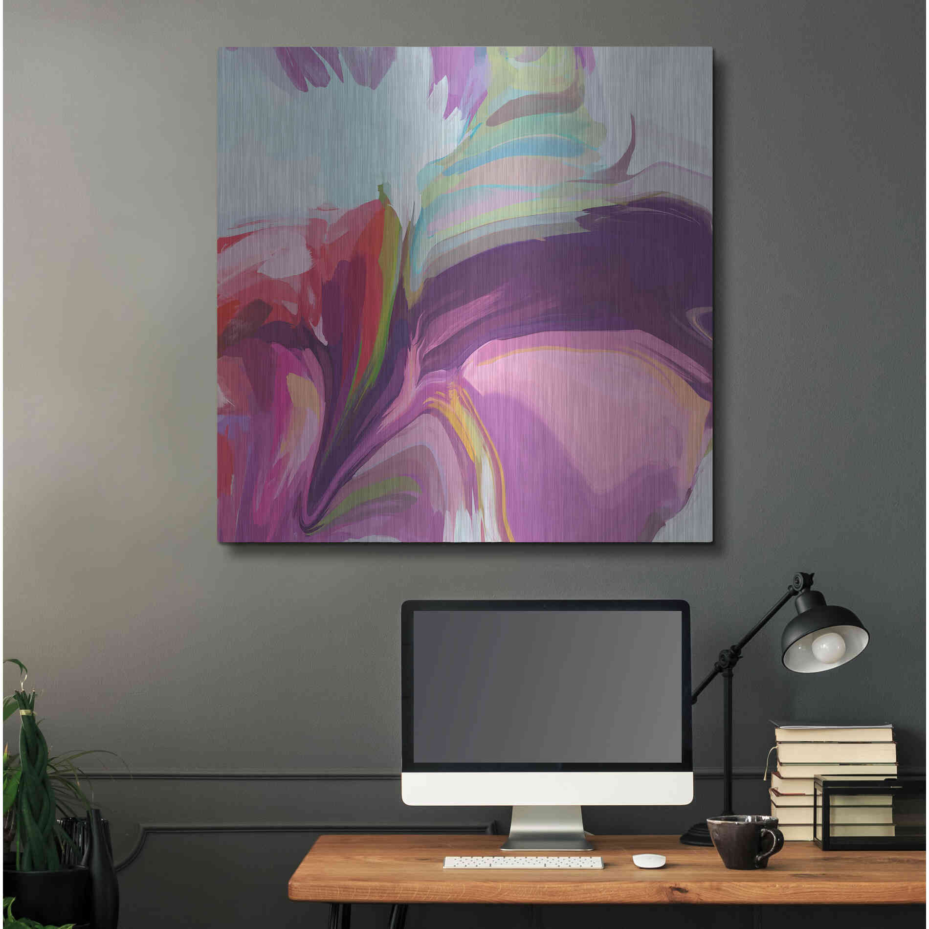 Luxe Metal Art 'Desert Mirage 23' by Irena Orlov, Metal Wall Art,36x36