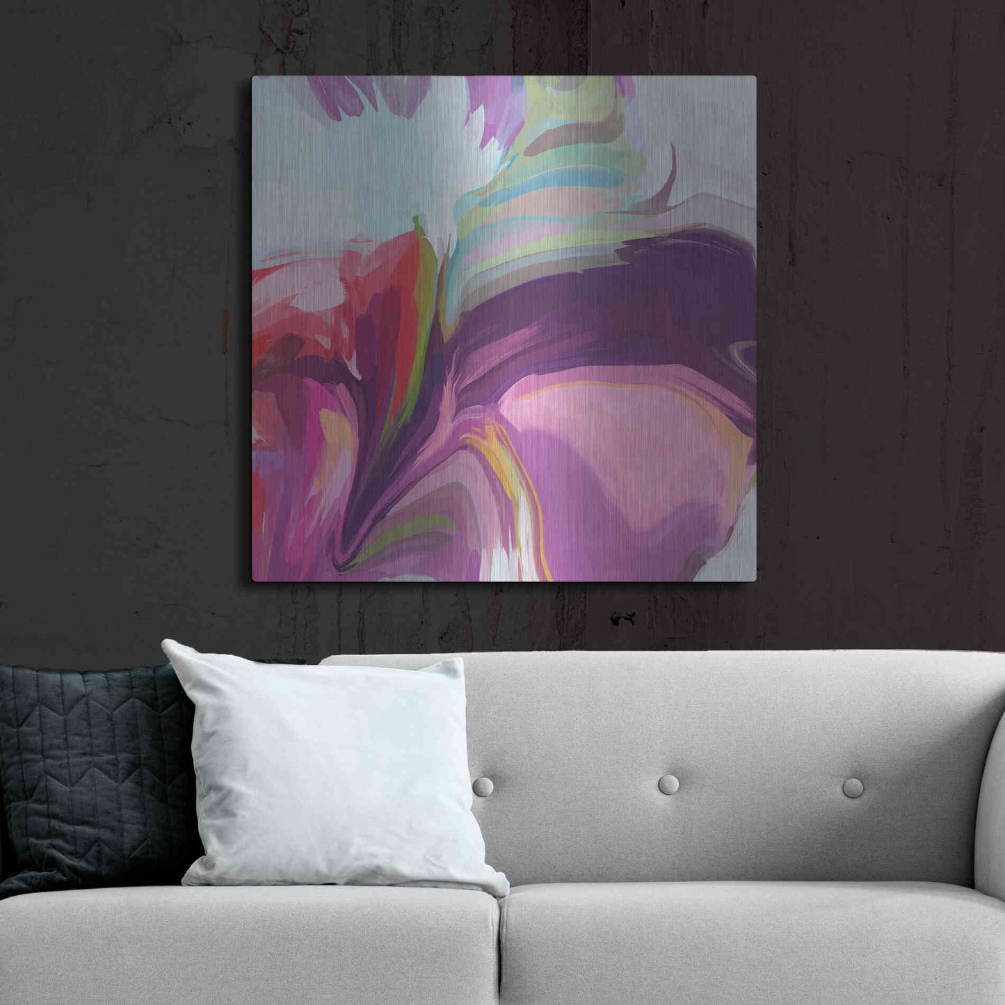 Luxe Metal Art 'Desert Mirage 23' by Irena Orlov, Metal Wall Art,36x36