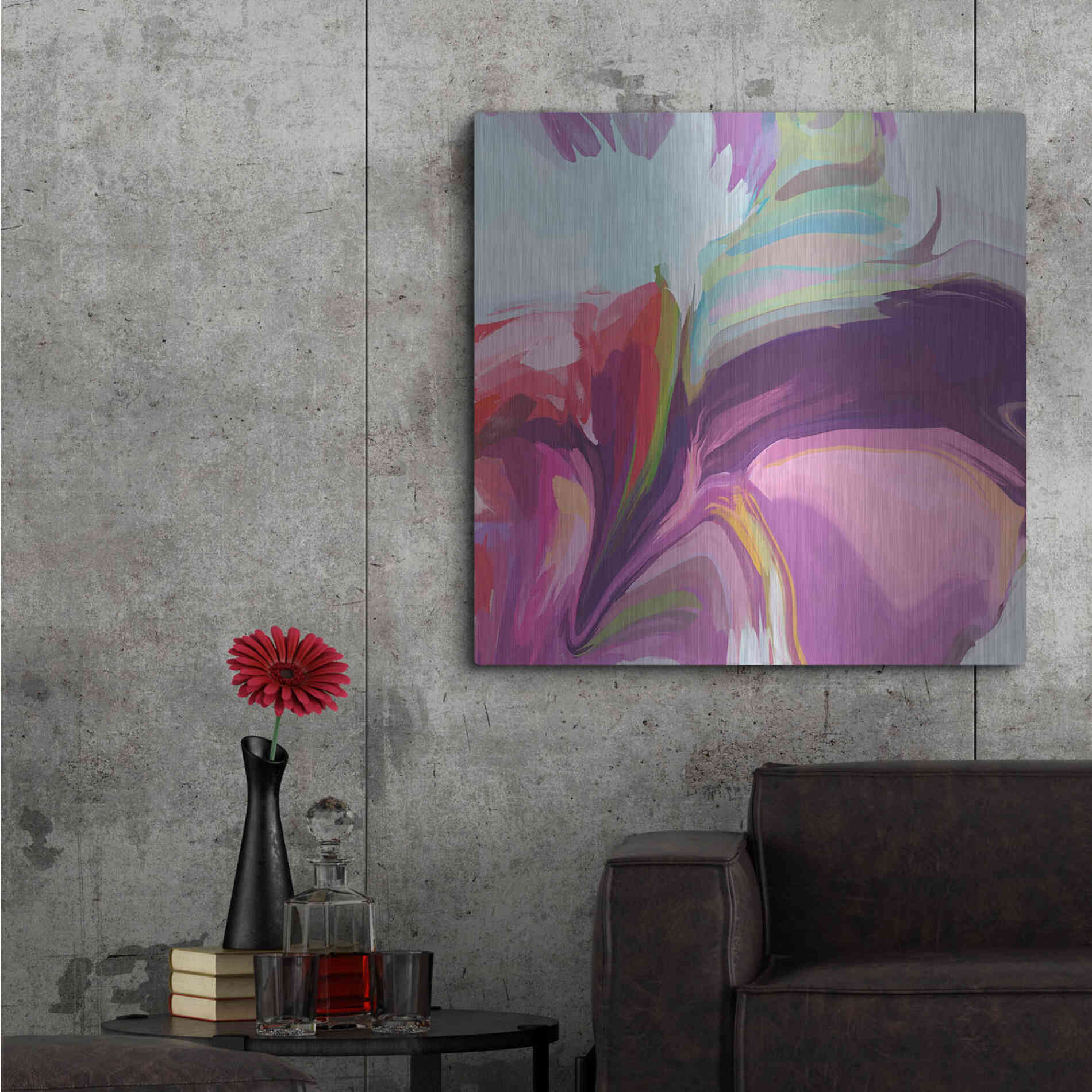 Luxe Metal Art 'Desert Mirage 23' by Irena Orlov, Metal Wall Art,36x36