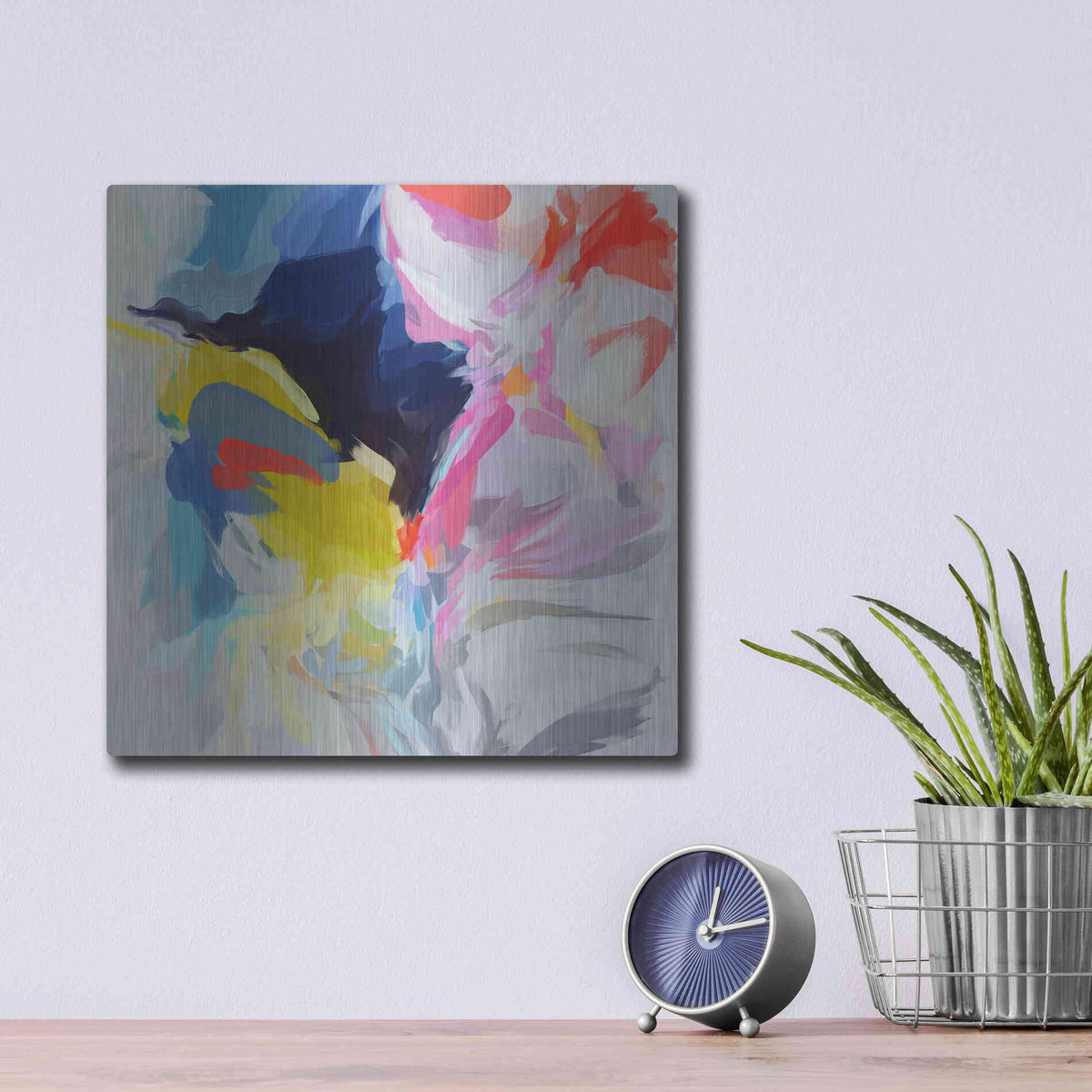 Luxe Metal Art 'Divine Potential 3' by Irena Orlov, Metal Wall Art,12x12