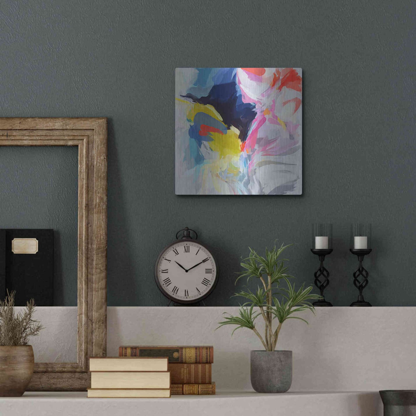 Luxe Metal Art 'Divine Potential 3' by Irena Orlov, Metal Wall Art,12x12