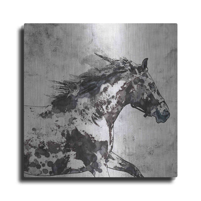 Luxe Metal Art 'Bay Horse 4' by Irena Orlov, Metal Wall Art