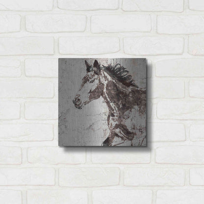 Luxe Metal Art 'Galloping Horse 2' by Irena Orlov, Metal Wall Art,12x12