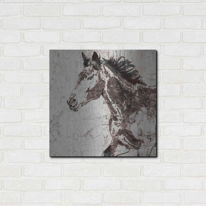 Luxe Metal Art 'Galloping Horse 2' by Irena Orlov, Metal Wall Art,24x24