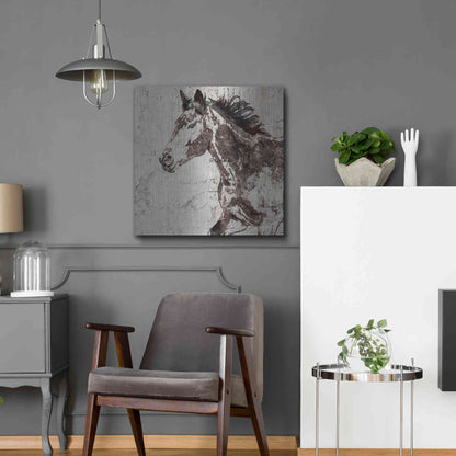 Luxe Metal Art 'Galloping Horse 2' by Irena Orlov, Metal Wall Art,24x24