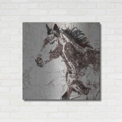 Luxe Metal Art 'Galloping Horse 2' by Irena Orlov, Metal Wall Art,36x36