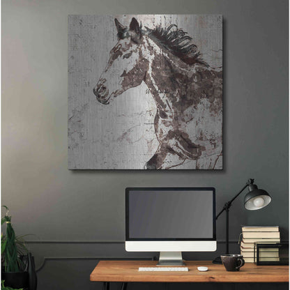 Luxe Metal Art 'Galloping Horse 2' by Irena Orlov, Metal Wall Art,36x36