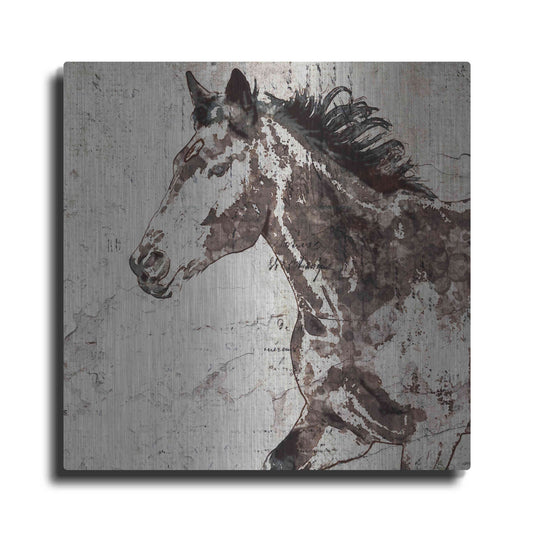 Luxe Metal Art 'Galloping Horse 2' by Irena Orlov, Metal Wall Art