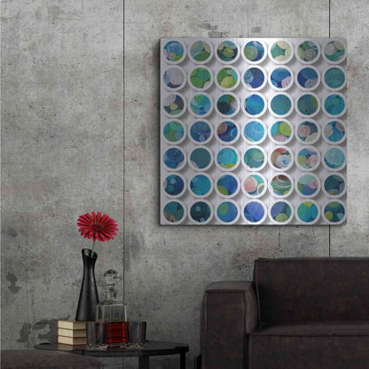 Luxe Metal Art 'Industrial Mixed Media Circles' by Irena Orlov, Metal Wall Art,36x36