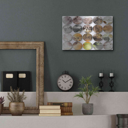 Luxe Metal Art 'Watercolor Colorful Circles 3' by Irena Orlov, Metal Wall Art,16x12