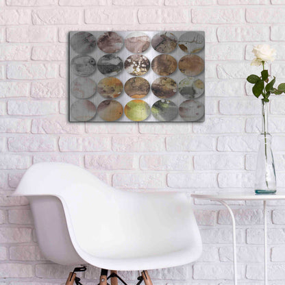 Luxe Metal Art 'Watercolor Colorful Circles 3' by Irena Orlov, Metal Wall Art,24x16