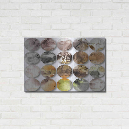 Luxe Metal Art 'Watercolor Colorful Circles 3' by Irena Orlov, Metal Wall Art,36x24