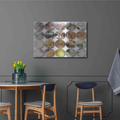 Luxe Metal Art 'Watercolor Colorful Circles 3' by Irena Orlov, Metal Wall Art,36x24