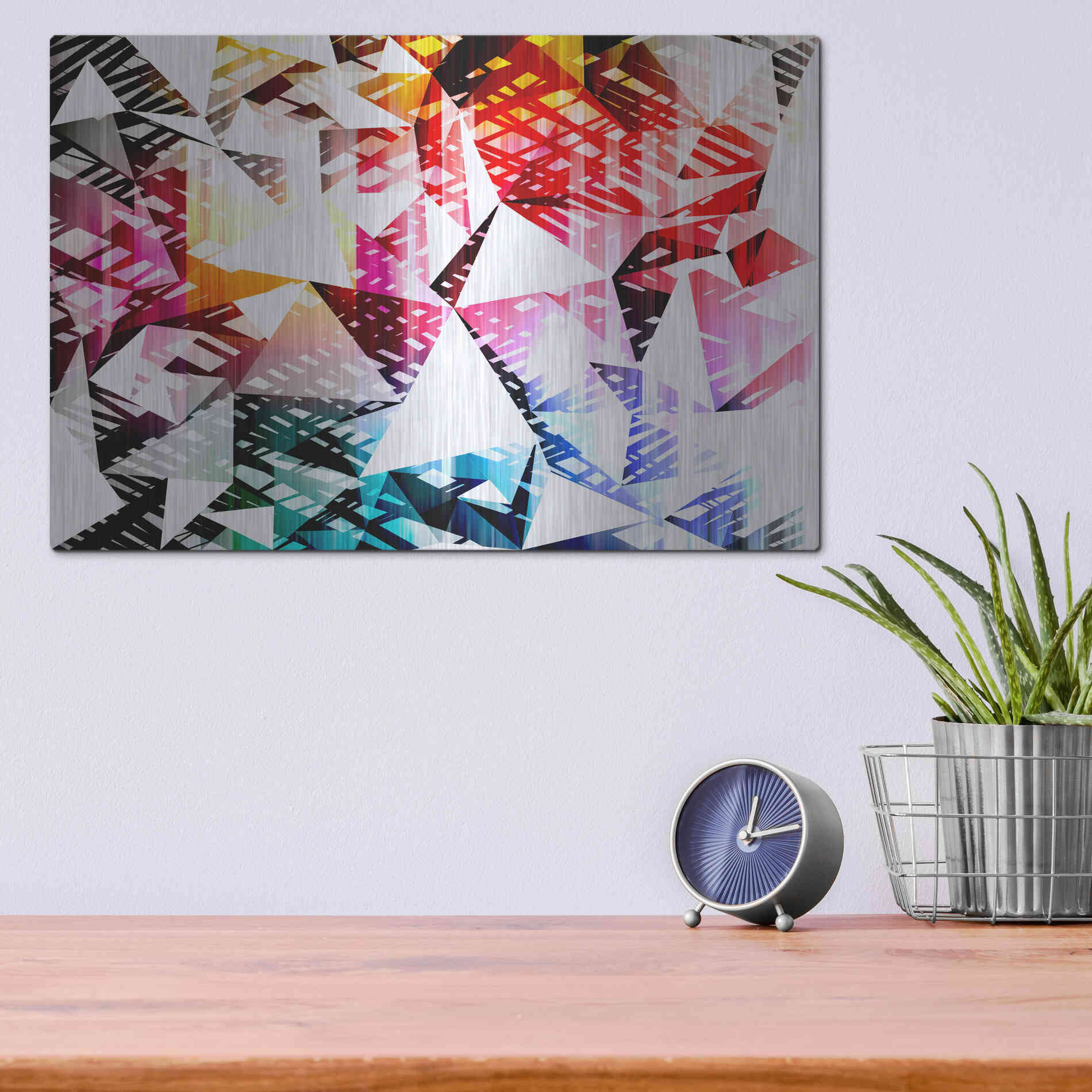 Luxe Metal Art 'City Lights 4' by Irena Orlov, Metal Wall Art,16x12