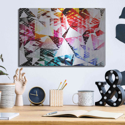 Luxe Metal Art 'City Lights 4' by Irena Orlov, Metal Wall Art,16x12