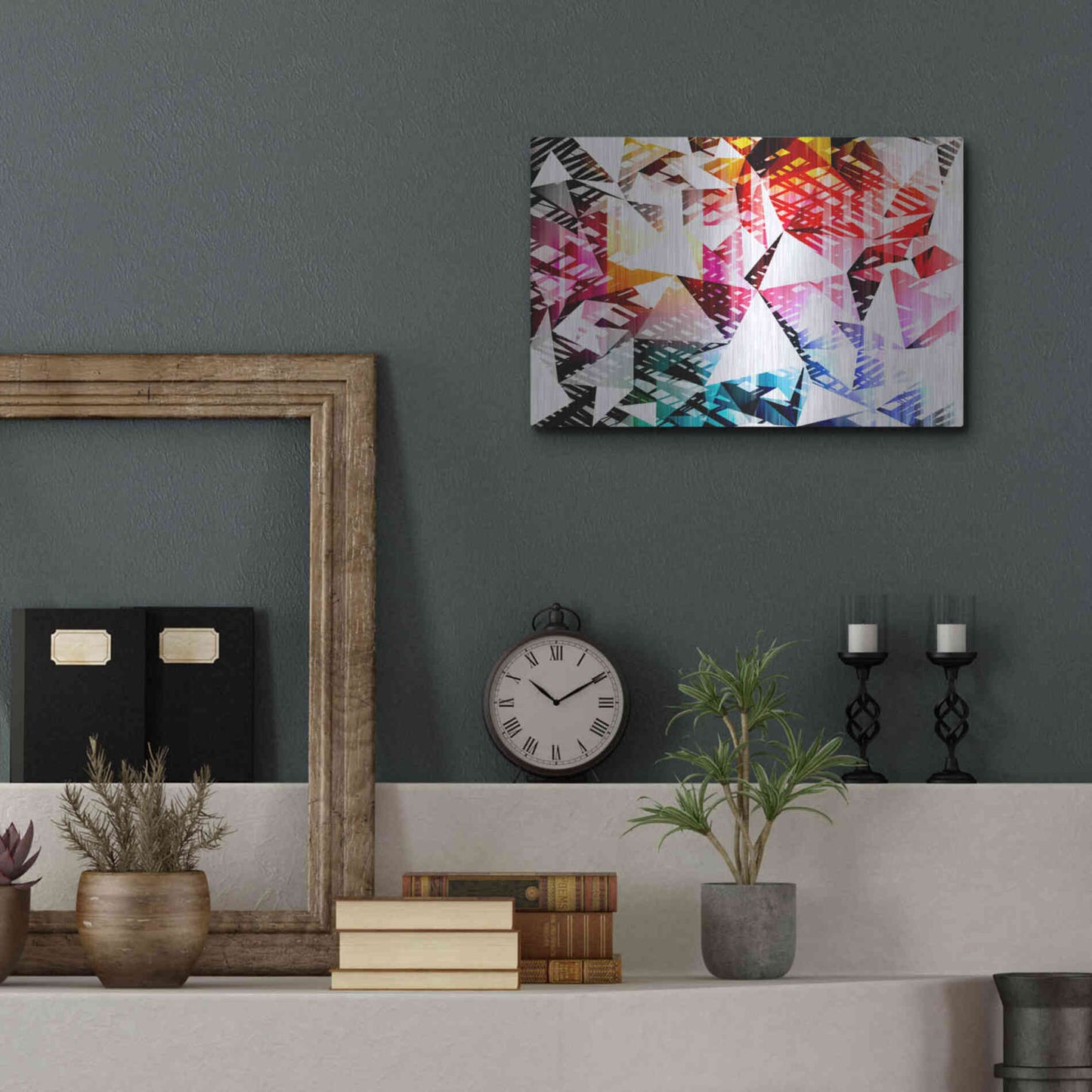 Luxe Metal Art 'City Lights 4' by Irena Orlov, Metal Wall Art,16x12