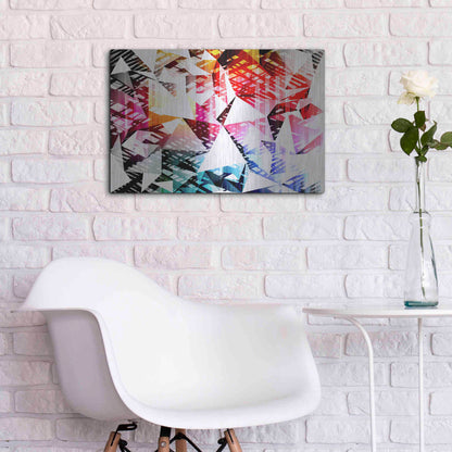 Luxe Metal Art 'City Lights 4' by Irena Orlov, Metal Wall Art,24x16