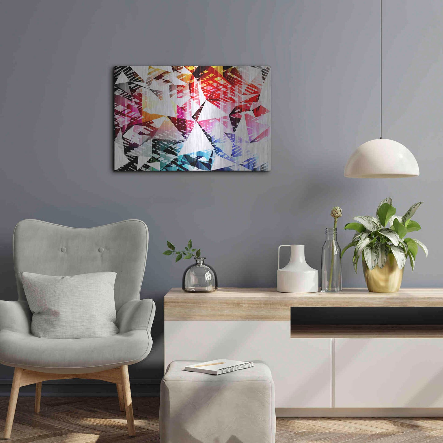 Luxe Metal Art 'City Lights 4' by Irena Orlov, Metal Wall Art,24x16