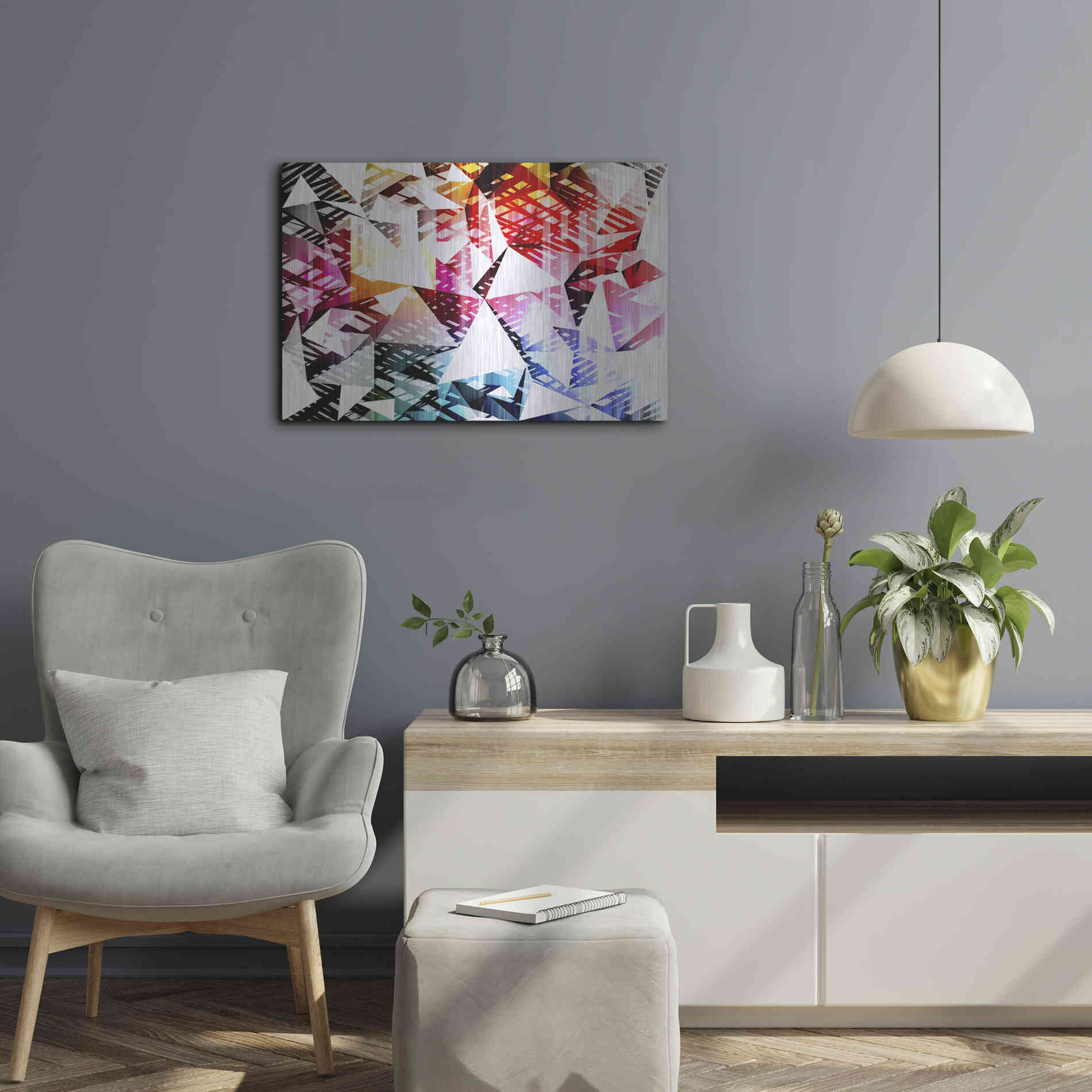 Luxe Metal Art 'City Lights 4' by Irena Orlov, Metal Wall Art,24x16