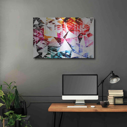 Luxe Metal Art 'City Lights 4' by Irena Orlov, Metal Wall Art,36x24