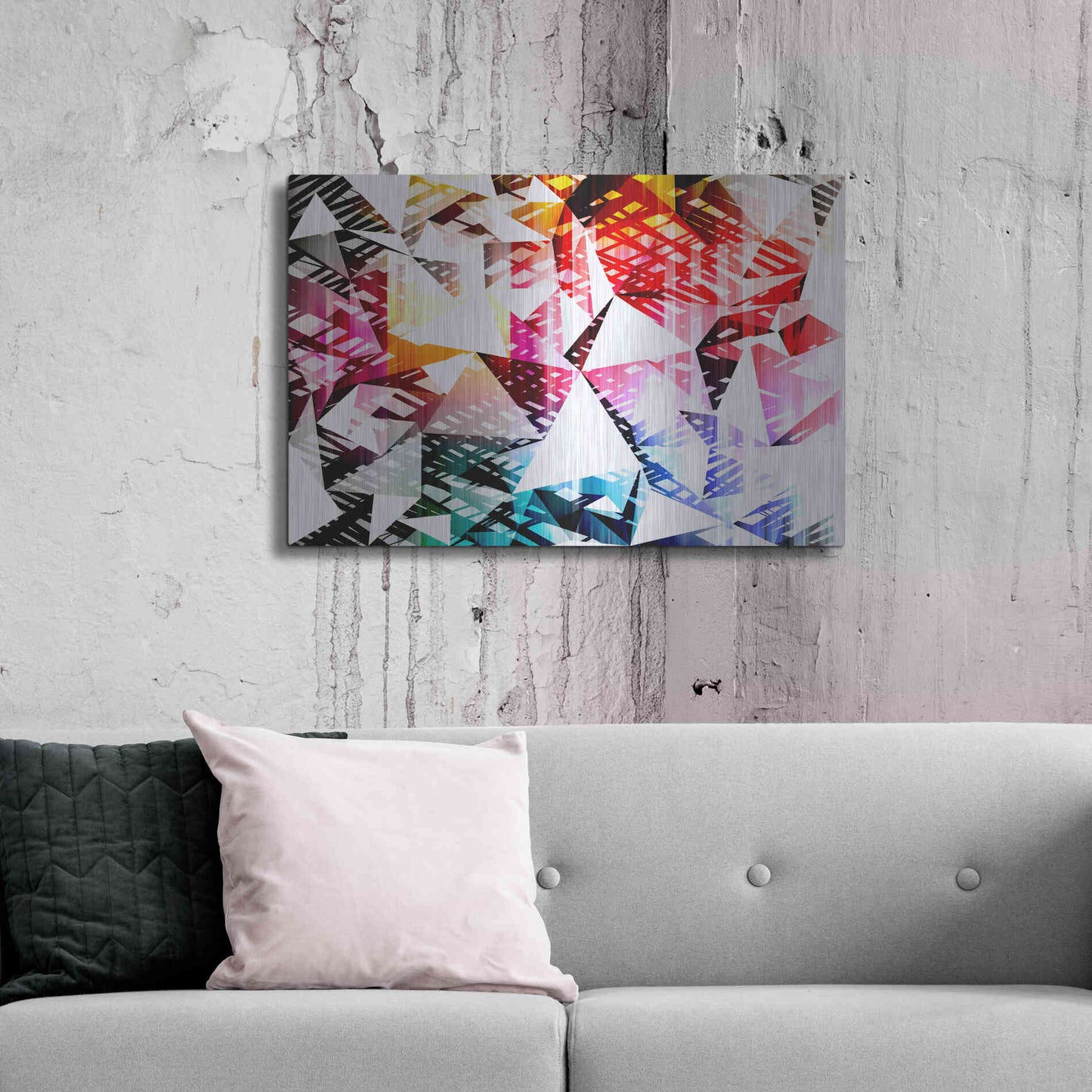 Luxe Metal Art 'City Lights 4' by Irena Orlov, Metal Wall Art,36x24
