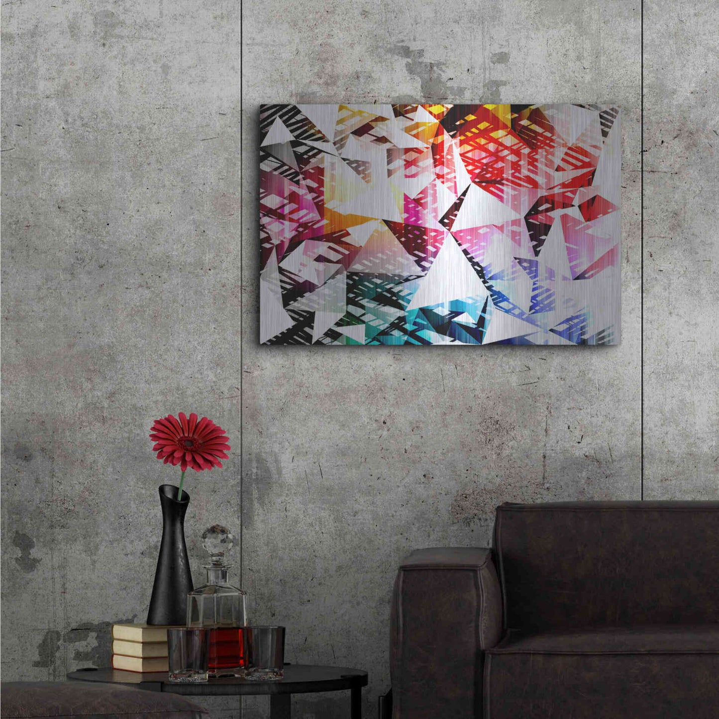 Luxe Metal Art 'City Lights 4' by Irena Orlov, Metal Wall Art,36x24