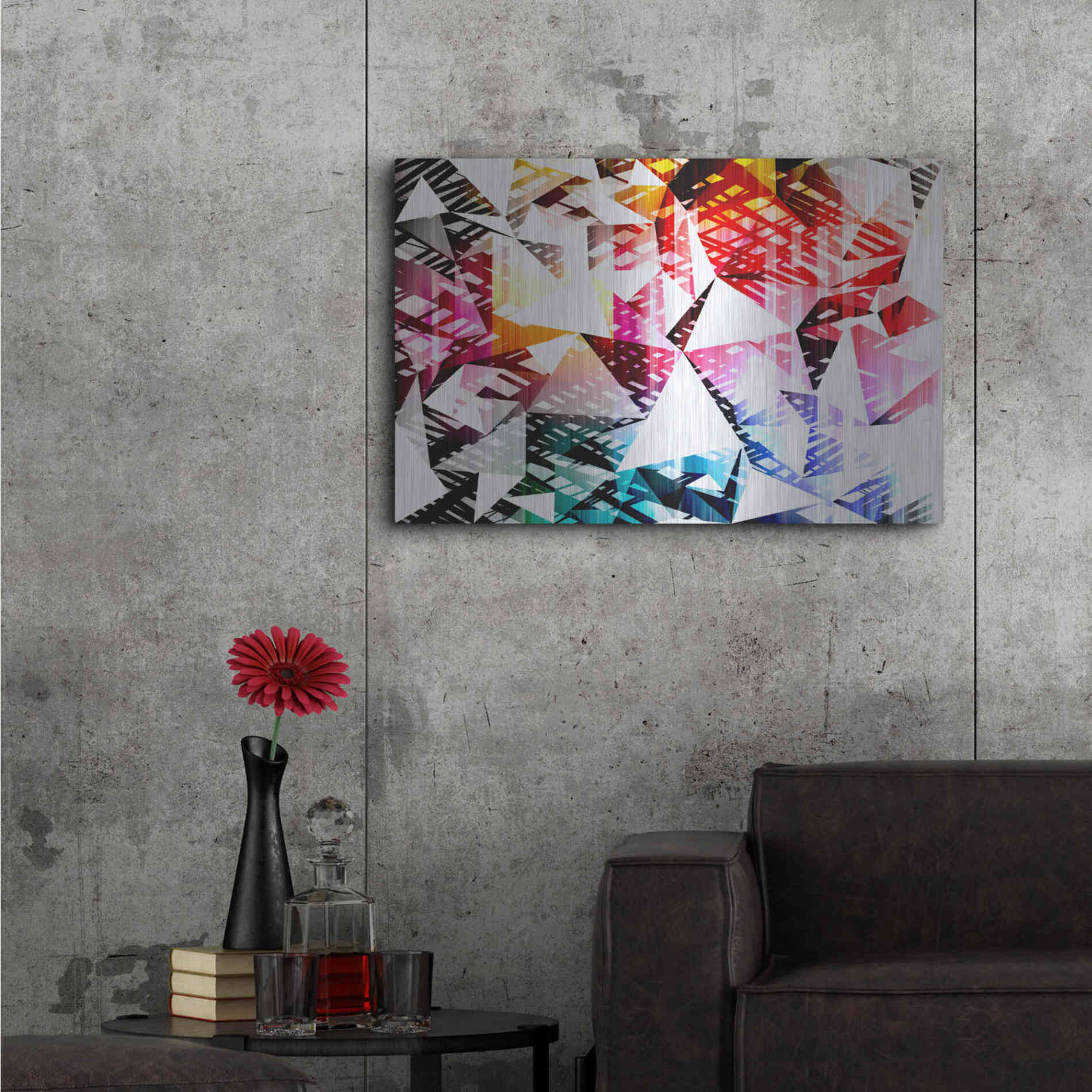 Luxe Metal Art 'City Lights 4' by Irena Orlov, Metal Wall Art,36x24