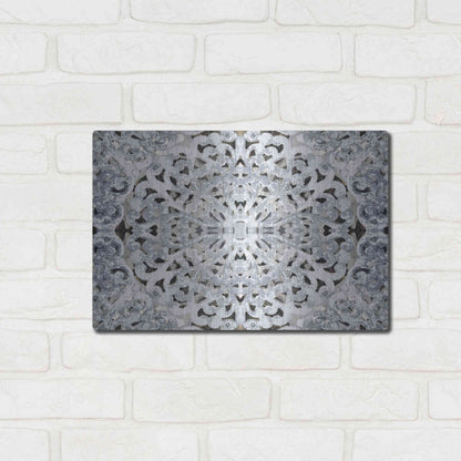 Luxe Metal Art 'Elegant Pattern 3' by Irena Orlov, Metal Wall Art,16x12