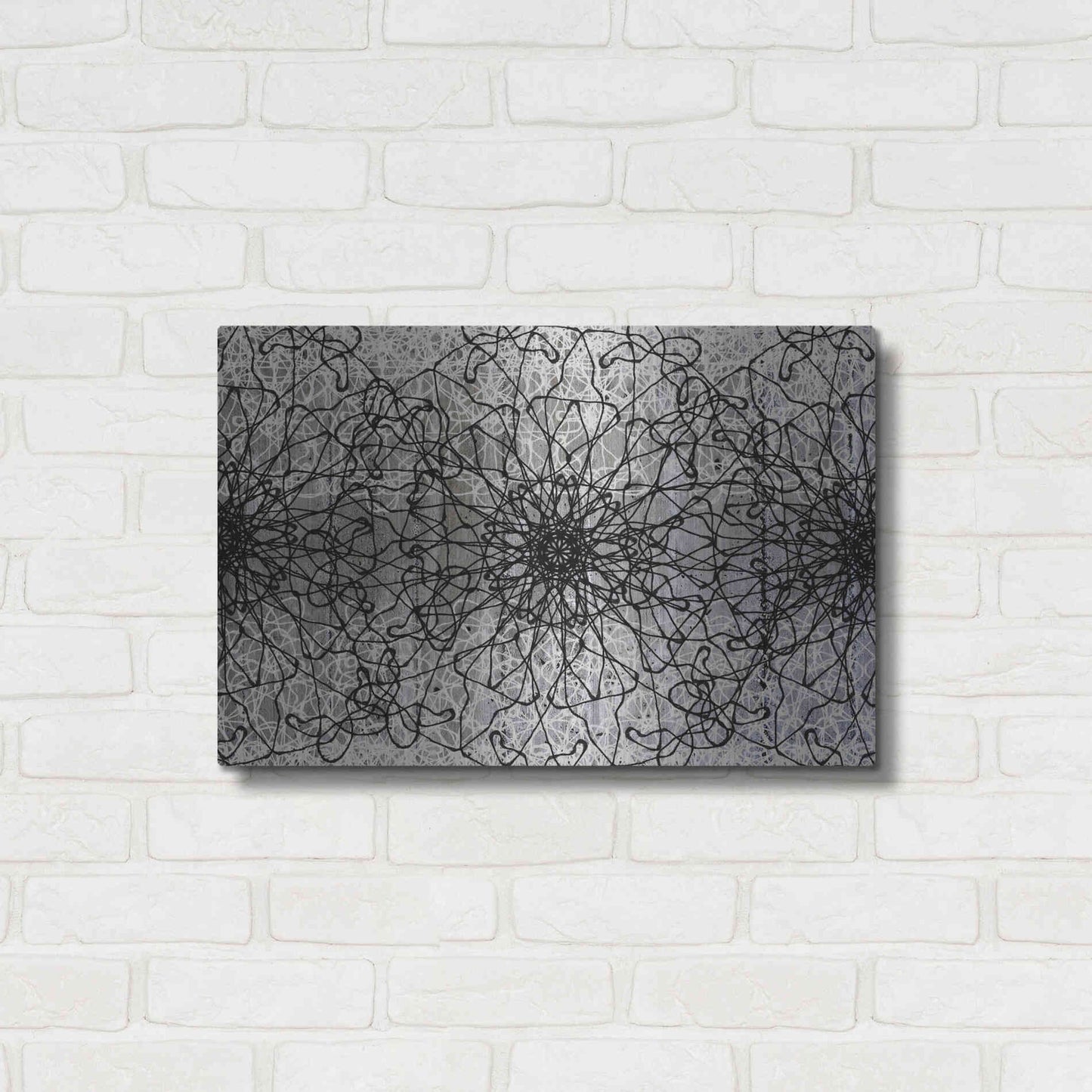 Luxe Metal Art 'Elegant Pattern 2' by Irena Orlov, Metal Wall Art,24x16