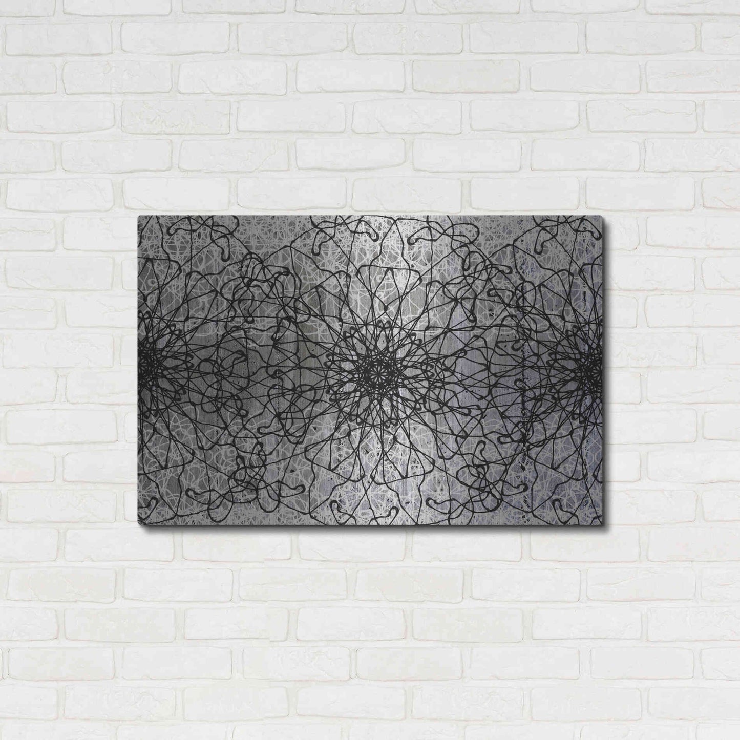 Luxe Metal Art 'Elegant Pattern 2' by Irena Orlov, Metal Wall Art,36x24