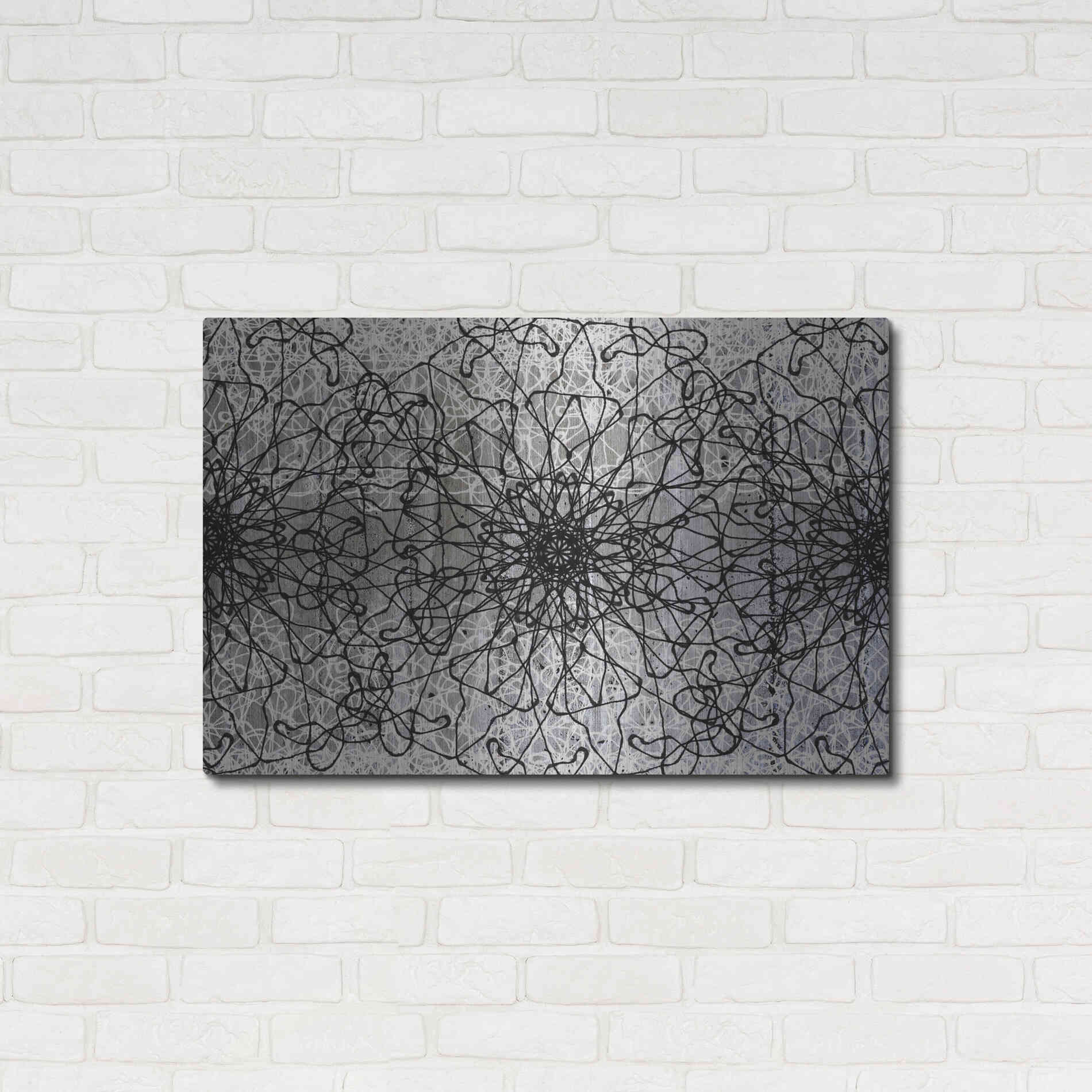Luxe Metal Art 'Elegant Pattern 2' by Irena Orlov, Metal Wall Art,36x24