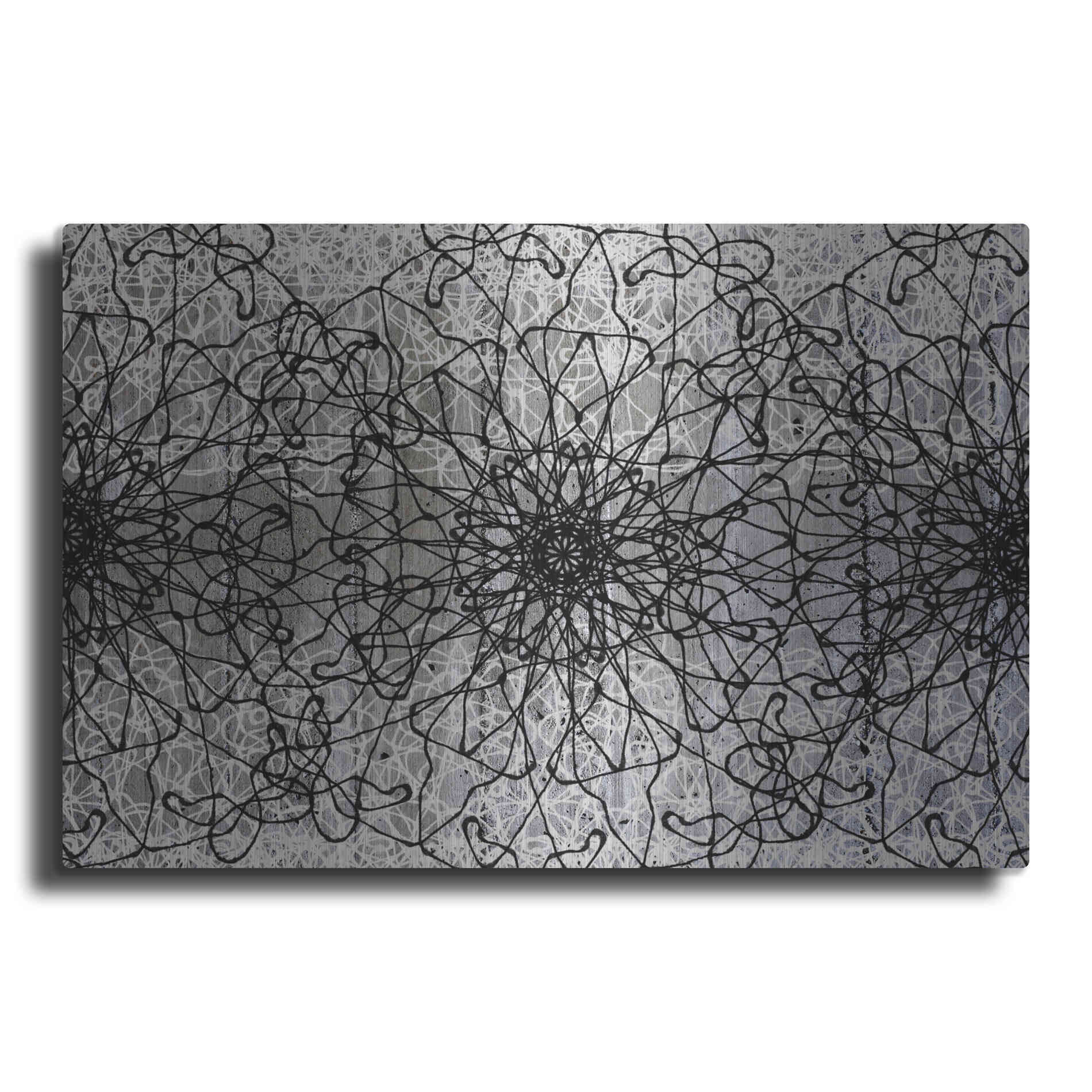 Luxe Metal Art 'Elegant Pattern 2' by Irena Orlov, Metal Wall Art
