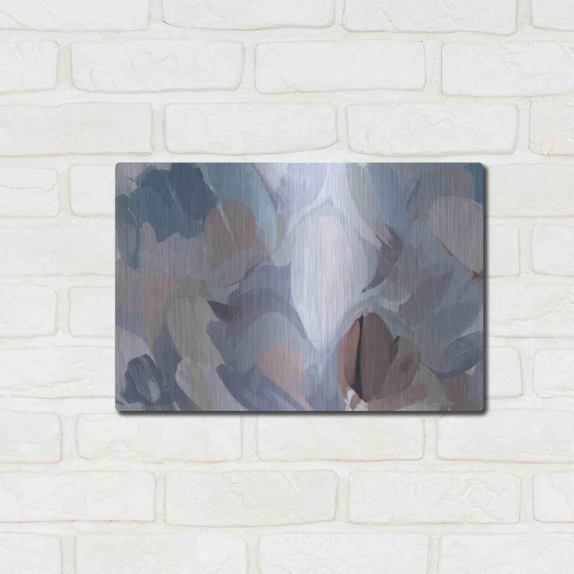 Luxe Metal Art 'The Color Movement 19' by Irena Orlov, Metal Wall Art,16x12