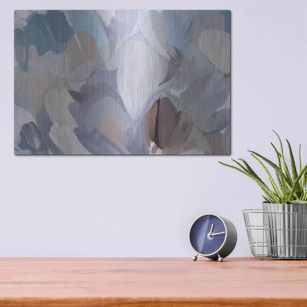 Luxe Metal Art 'The Color Movement 19' by Irena Orlov, Metal Wall Art,16x12