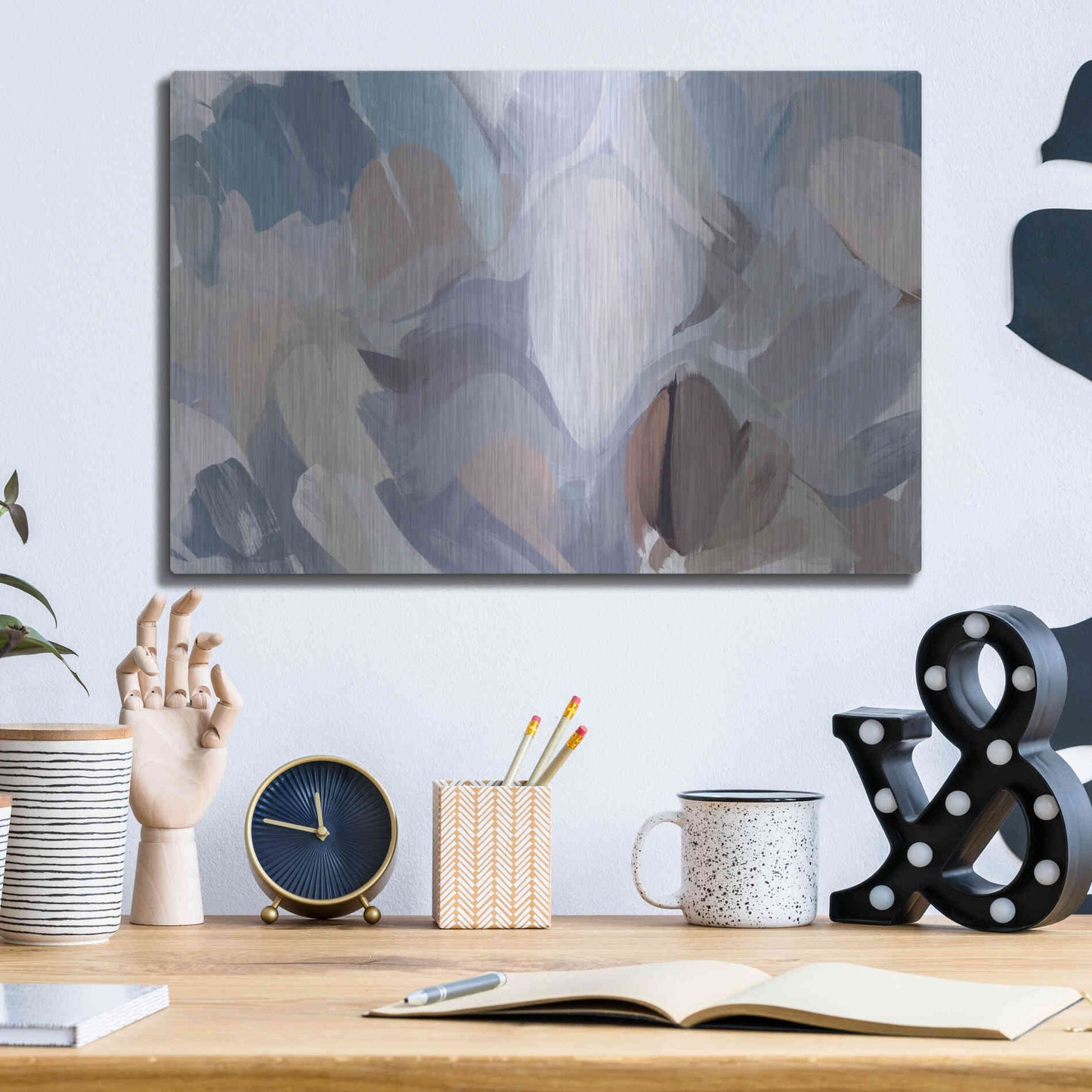 Luxe Metal Art 'The Color Movement 19' by Irena Orlov, Metal Wall Art,16x12