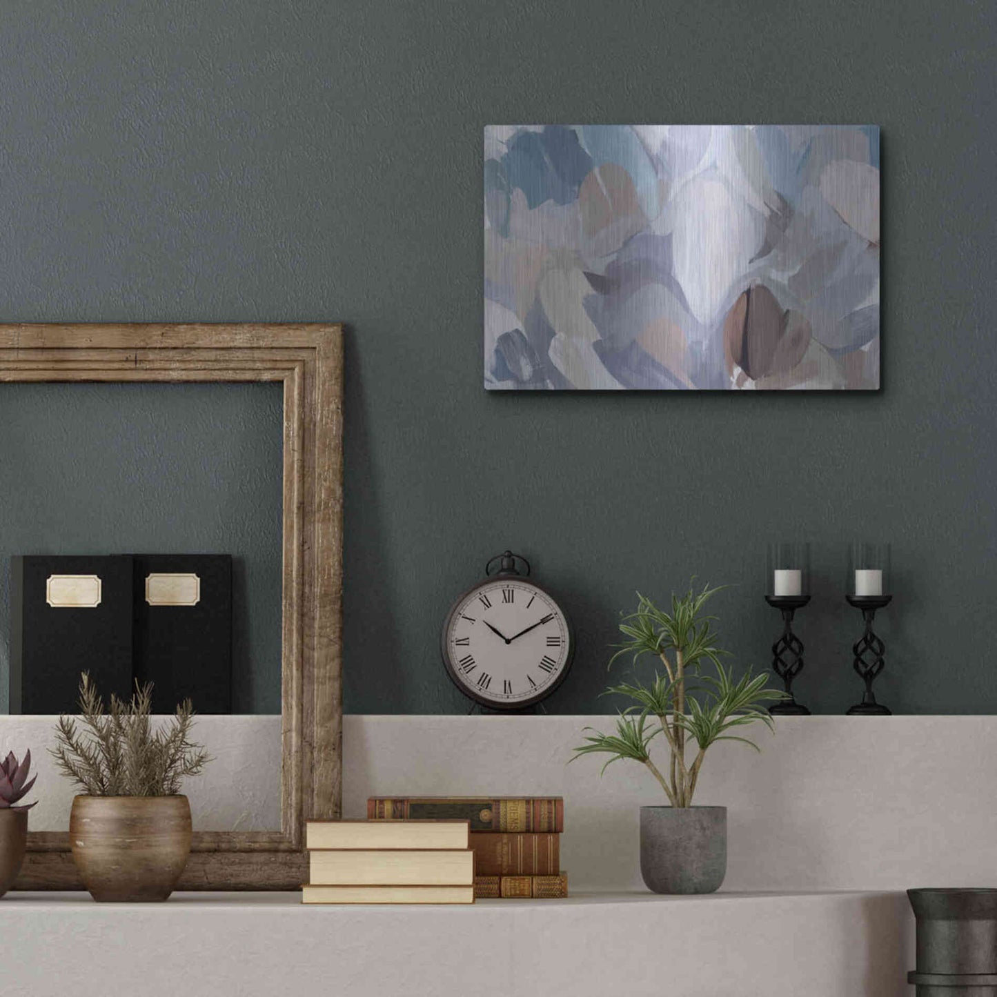 Luxe Metal Art 'The Color Movement 19' by Irena Orlov, Metal Wall Art,16x12