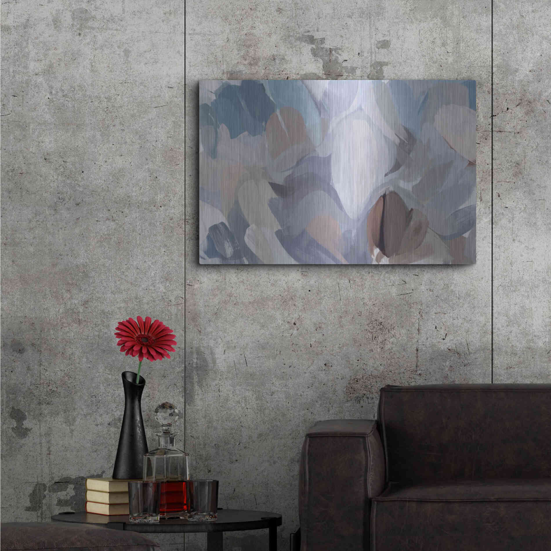 Luxe Metal Art 'The Color Movement 19' by Irena Orlov, Metal Wall Art,36x24