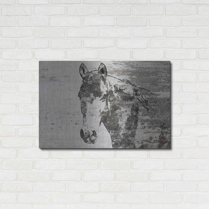 Luxe Metal Art 'Portrait of a Horse' by Irena Orlov, Metal Wall Art,36x24