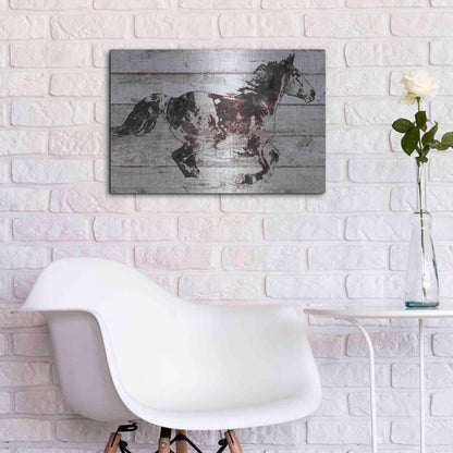 Luxe Metal Art 'Running Arabian Horse' by Irena Orlov, Metal Wall Art,24x16