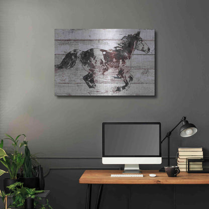 Luxe Metal Art 'Running Arabian Horse' by Irena Orlov, Metal Wall Art,36x24