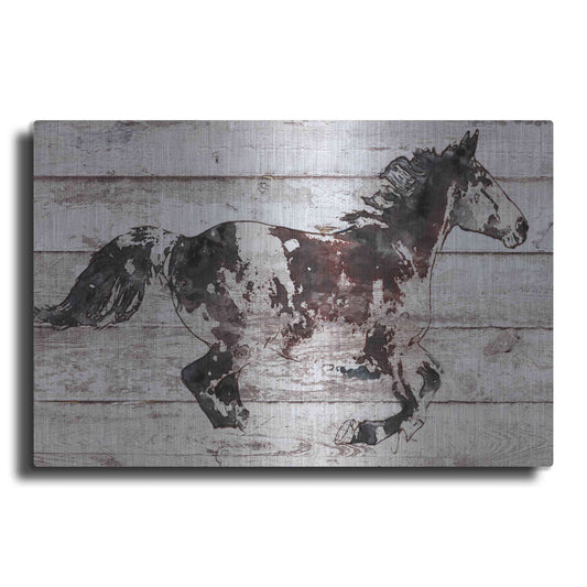 Luxe Metal Art 'Running Arabian Horse' by Irena Orlov, Metal Wall Art