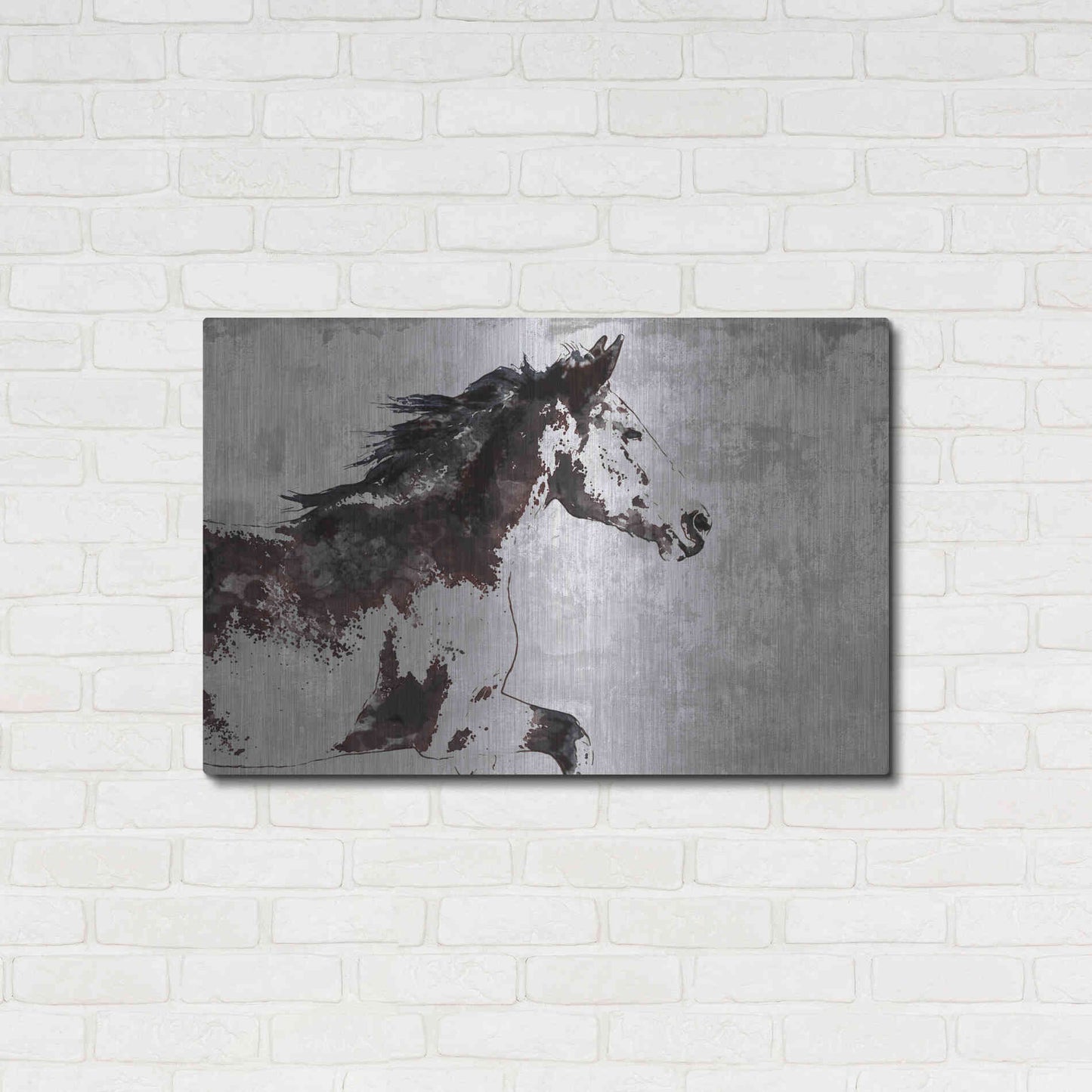 Luxe Metal Art 'Horse Race' by Irena Orlov, Metal Wall Art,36x24