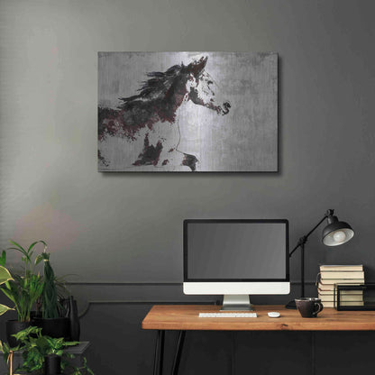 Luxe Metal Art 'Horse Race' by Irena Orlov, Metal Wall Art,36x24