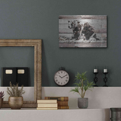 Luxe Metal Art 'Black Bear 1' by Irena Orlov, Metal Wall Art,16x12