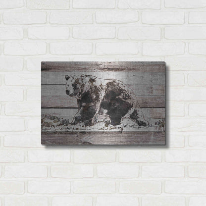 Luxe Metal Art 'Black Bear 1' by Irena Orlov, Metal Wall Art,24x16