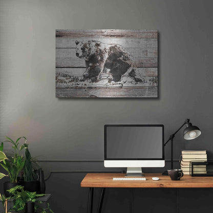 Luxe Metal Art 'Black Bear 1' by Irena Orlov, Metal Wall Art,36x24